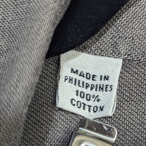 Joseph & Feiss |  Mens Dress Shirt Button Down | Dark Gray | Size 18 1/2 36-37 - Picture 10 of 11